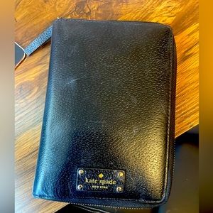 Black Kate Spade Leather Planner Agenda Wellesley